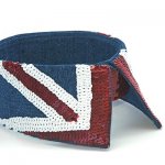 Воротничок джинсовый с рисунком *Британский флаг*