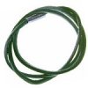 зеленый кожаный браслет из тонкого шнура