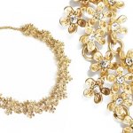 Ожерелье "Венок из золотых цветочков"